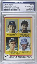 PSA/DNA 1978 Topps Mickey Klutts Paul Molitor Certified Authentic Auto HOF 0lm