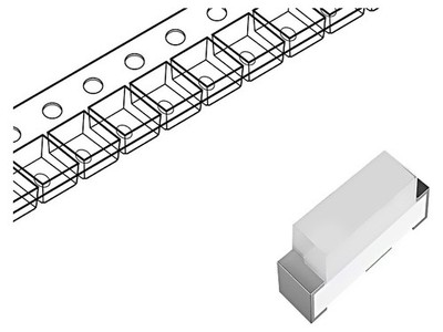 10X IN-S63BTR LED rot SMD 0603 140mcd 2,2VDC 1,6x0,8x0,55mm 120° 20mA 75mW Inolu