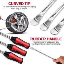 25 Pcs Motorcycle Bike Tire Changing Tool Steel Tire Spoon Lever Iron Tool Kits.