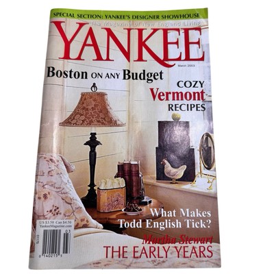 Yankee Magazine March 2003 Boston on Any Budget Cozy Vermont Recipes