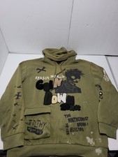 Rare Reason Brand Goin Down 20xx Filthy Minds Hoodie Green Size XL See Pics