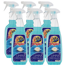 6 x 3 Witches Limpia Cristales Glass Cleaner Streak Free Cleans Window 750ml 5.11 per litre