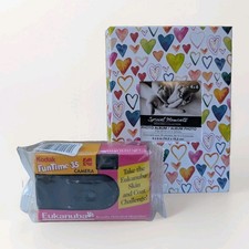 VTG Kodak Funtime 35mm Disposable Camera 15 Exp NOS Eukanuba Promo Photo Album