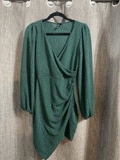 Windsor Truly Luxe Glitter V-Neck Mini Dress Size Medium