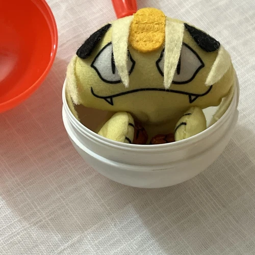 Vintage Nintendo Pokemon MINI MEOWTH Plush STUFFED ANIMAL Toy 1999 Burger King