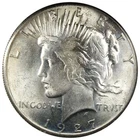 1927-P Peace Dollar UNC Uncirculated Scratched Key Date $1 A2813