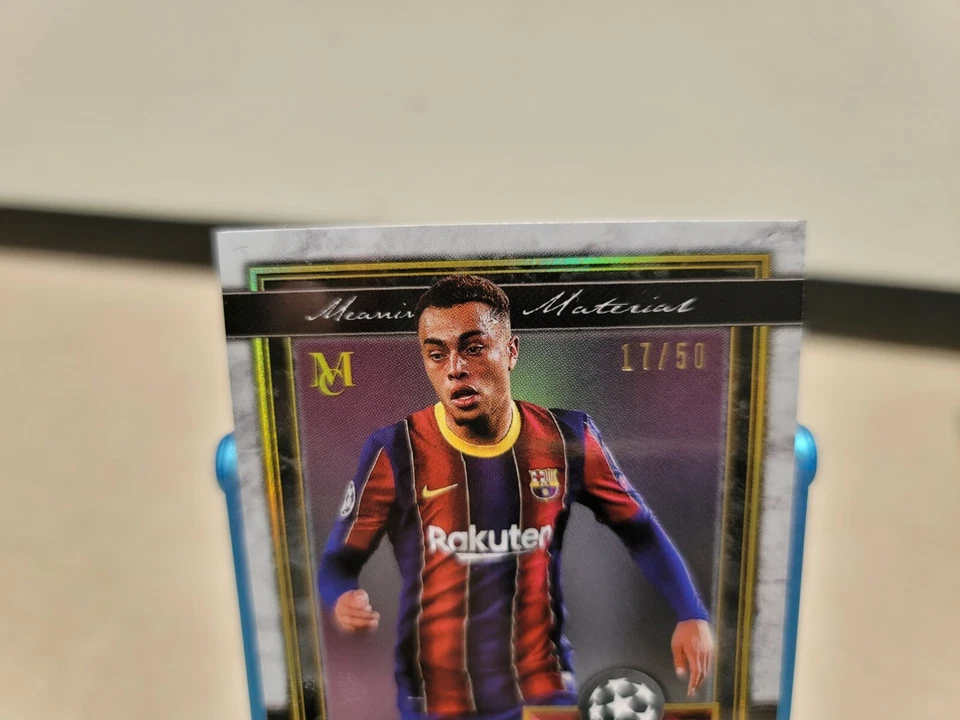 2020 Topps Museum UEFA Soccer Meaningful Material Sergino Dest #/50 T4717 - Image 2 of 4