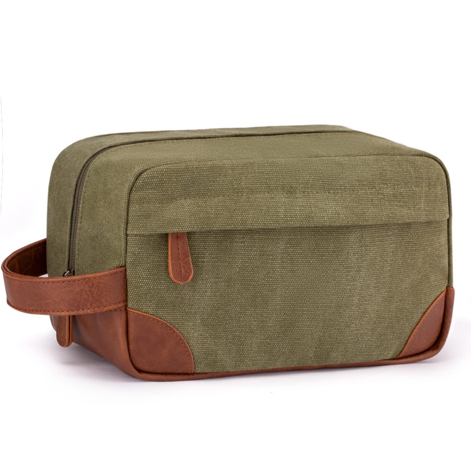 Men’s Water-Resistant Canvas Hanging Toiletry Bag for Travel and Shaving-image