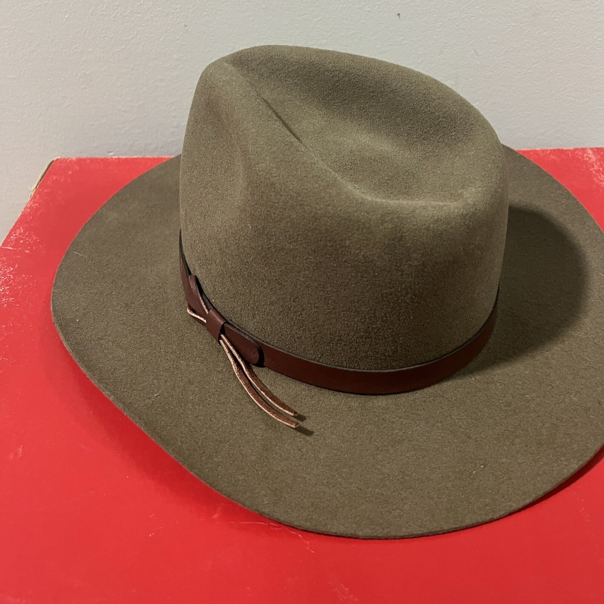 Vintage Stetson Pony Express Pure Wool Cowboy Hat Olive Vintage Stetson Pony Express Pure Wool Cowboy Hat Olive