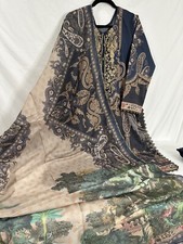 Pakistani Asim Jofa Latest Lawn Cambric Embroidery Kameez Shalwar 4XL 52
