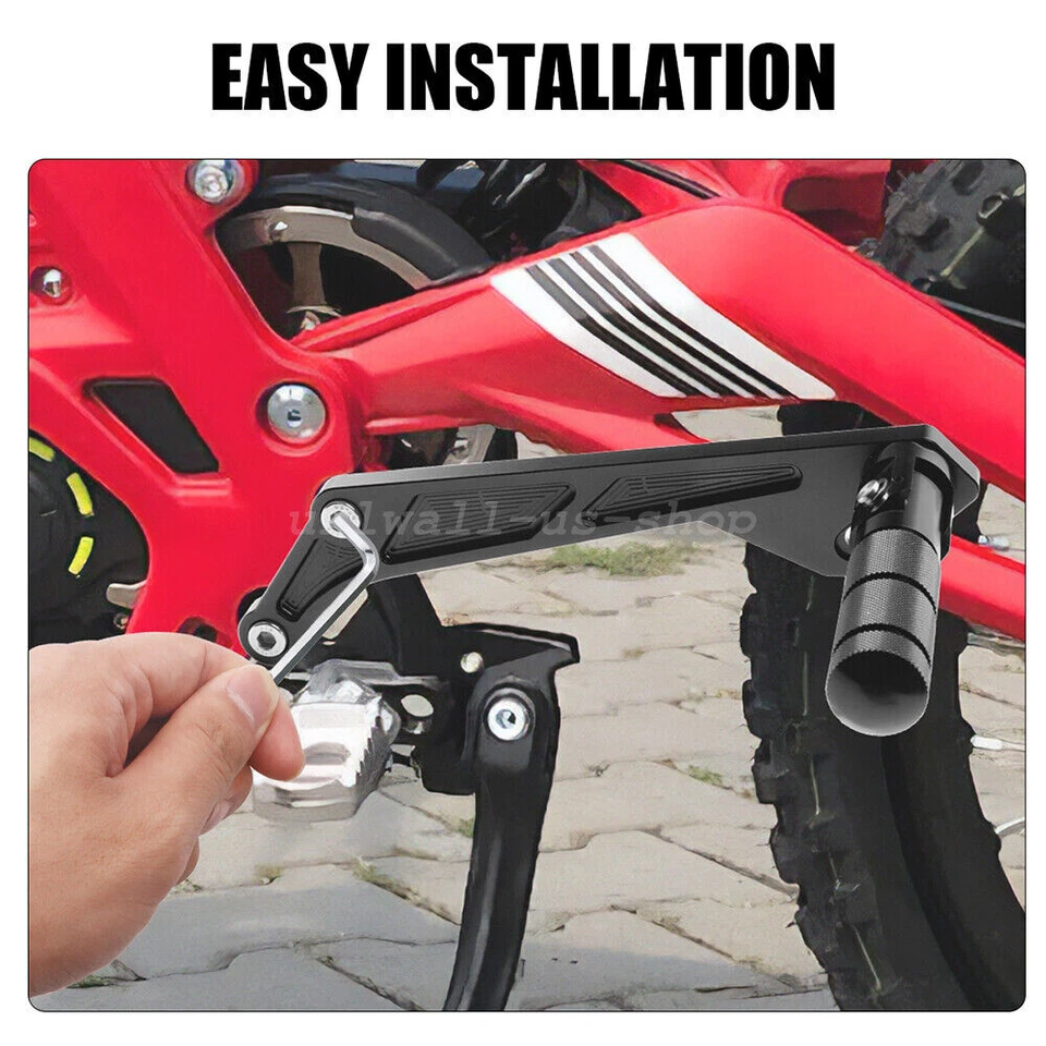 Rear Foot Pegs Pedal Bracket Black For Segway Surron Light Bee X Off-Road E-Bike - Image 4 of 4