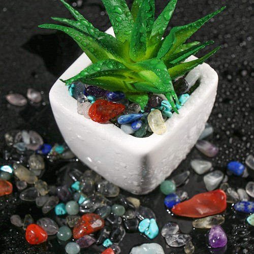 10 Kinds Stone Natural Quartz Crystal Mini Stone Rock Chips Energy Healing - Picture 5 of 11