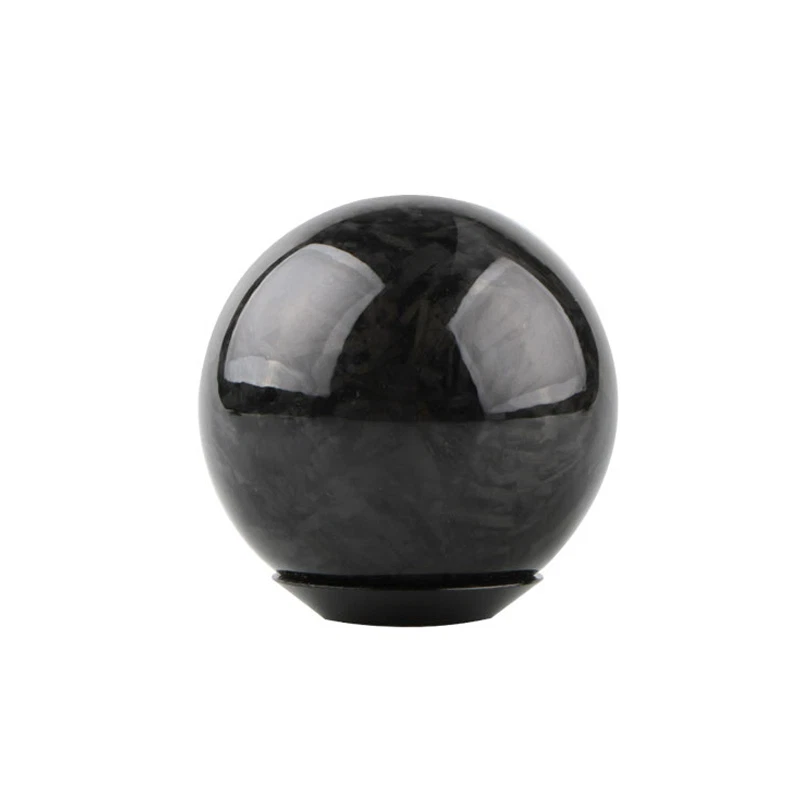 Universal Carbon Fiber Aluminum Alloy Car Manual MT Gear Shift Knob Shifter - Image 2 of 4