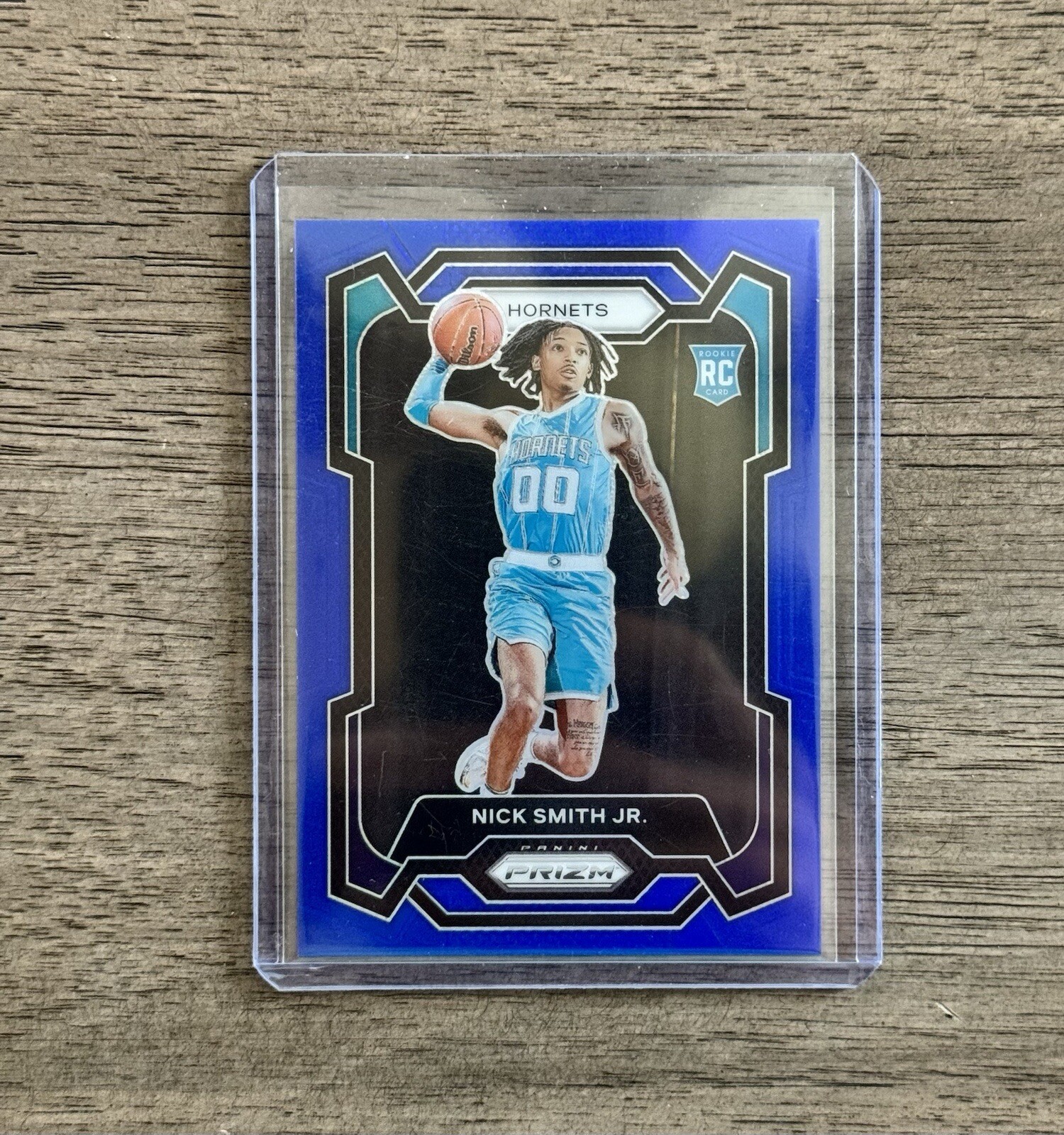 2023-24 Panini Prizm - Blue Prizm #135 Nick Smith Jr. /199 (RC)