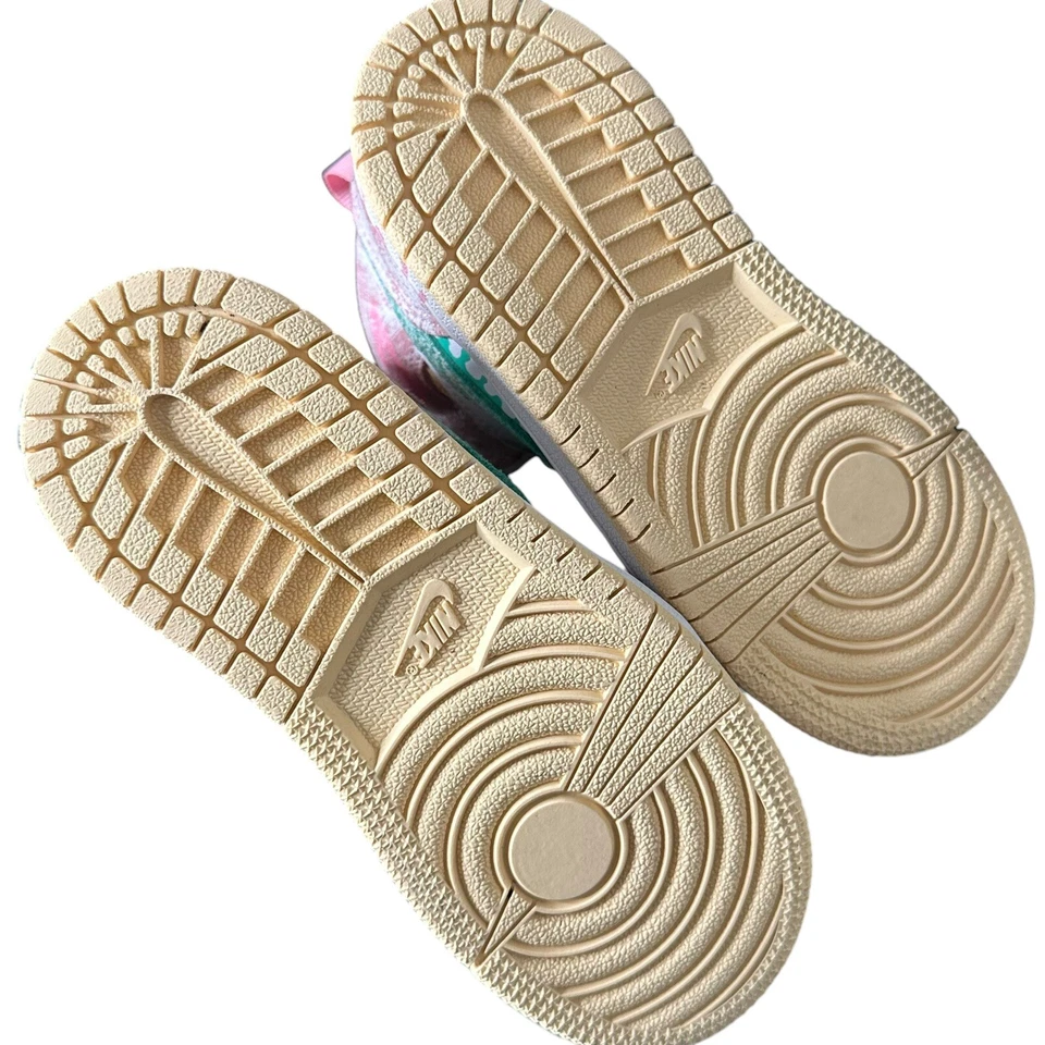 Nike Air Jordan 1 Mid SE TD Ice Cream Zapatillas con cordones Niños pequeños Talla 9C Foto 4 de 4