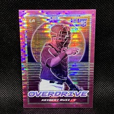 Pink Pulsar! 🚨2020 Overdrive Keibert Ruiz RC Rookie Los Angeles Dodgers #5