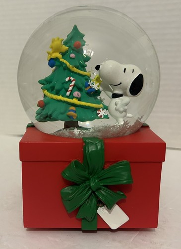Arachidi Musicale Globo di Neve Snoopy & Woodstock Decora Albero "Jingle Bells" 5,5" - Foto 9 di 20