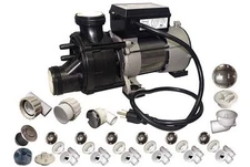 Conversion assembly CHROME kit BATHTUB to WHIRLPOOL JETTED TUB w/ Genesis pump