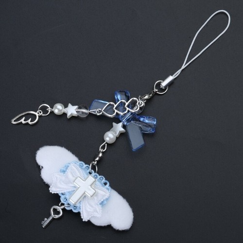Cute Conch Phone Pendant Bowknot Keychain Phone Charm for Women Phone Decors - 第 3/12 張圖片