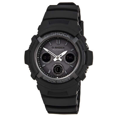 Casio Men's Watch G-Shock Ana-Digital Tough Solar Power Black Strap AWGM100B-1A