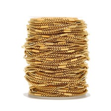 5meters Stainless Steel Gold Tube Chain Findings 3mm