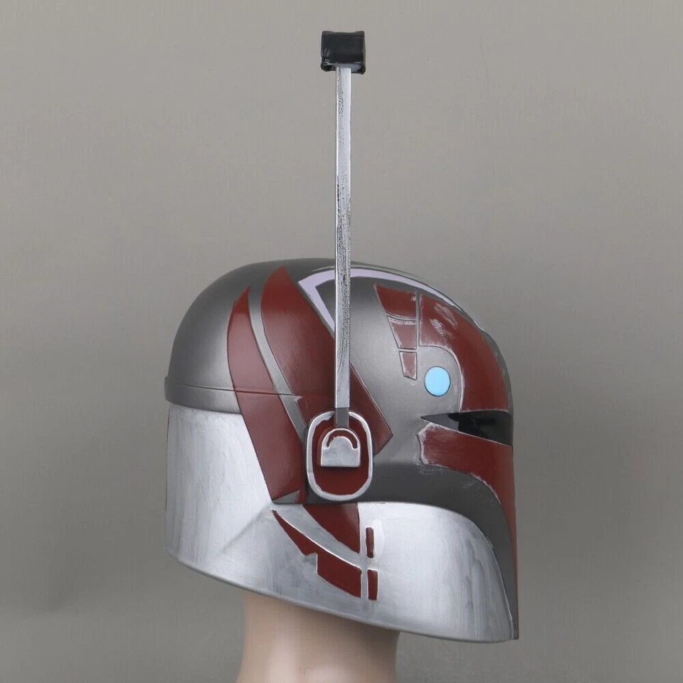 Star Wars Ahsoka Sabine Wren Cosplay Helmet PVC Full Face Mask Halloween Prop - Image 4 of 4
