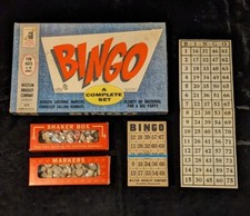 Vintage 1960 MB Milton Bradley BINGO Game 4002
