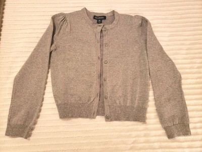 silver sparkle cardigan