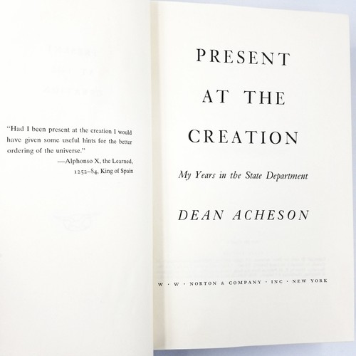 Present at the Creation par Dean Acheson - 1969 Première édition Première impression - Photo 3 sur 10