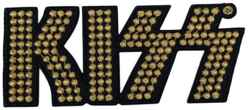 KISS - Gold Studded Logo - 3,8 x 9,4 cm - Patch - 168856 - Bild 1 von 1
