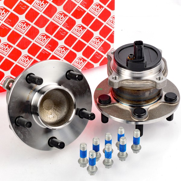 2X Febi 32598 Radlagersatz Hinten FüR C-MAX Focus 1.4-2.5 10.03-09.12 Ford-image