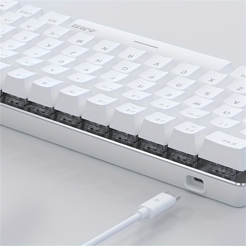 AJAZZ AK33 verdrahtet Gaming mechanische Tastatur weiß hintergrundbeleuchtet CNC - Bild 7 von 21