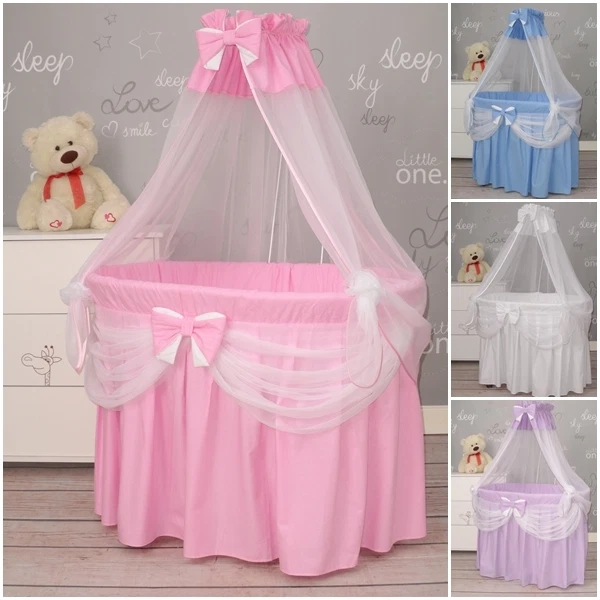 EXTRA LARGE ROYAL WICKER MOSES BASKET WITH BEDDING SET AND STAND - 5 COLOURS