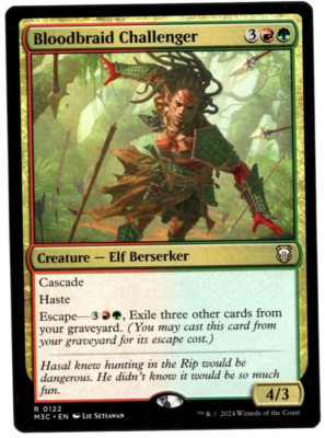 Bloodbraid Challenger 0122 Non Foil Uncommon Modern Horizons 3 MTG Near Mint
