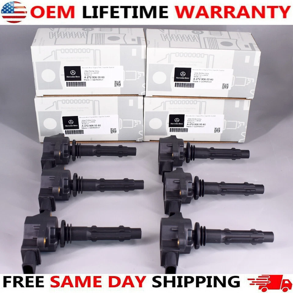 OEM 6PCS NEW Coil For Mercedes A2729060060 W164 W209 W216 W230 19005267 GN10235 - Image 2 of 4