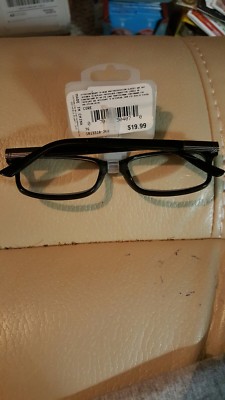 Vintage Rare Foster Grants Readings Glasses +2.00 Semi-rimless Reading Glasses +2.00 Black Silver Chevron  main image 3