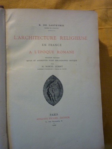 Lasteyrie R. de : l’architecture religieuse en France à l’époque Romane 1929 - Picture 3 of 5