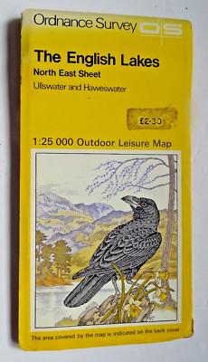 Ordnance Survey Outdoor Leisure Map North East  English Lakes - 2.5 in - 1 mile.