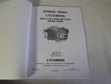 Lycoming Overhaul Service Repair Manual Model O-235-C & O-290-D Aviation Engines