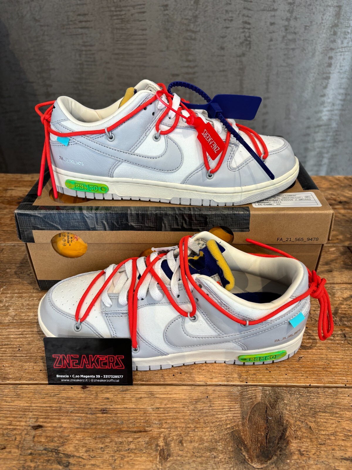 OFF WHITE X NIKE DUNK LOW X Off White LOT 23 EU 43 DS OG ALL
