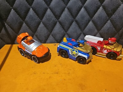 3 True Metal Paw Patrol Metall Die Cast Spielzeug Konvolut Zuma Chase Marshall Restposten