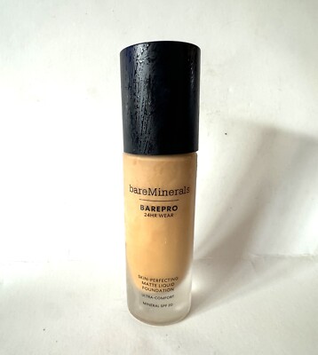 BareMinerals Skin Perfecting Matte Liquid Foundation Medium 35 Warm 1oz NWOB 