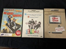CULT COMEDY DVD TRIPLE FEATURE: CLERKS, OFFICE SPACE, BE KIND REWIND