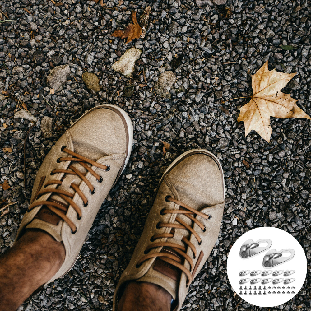 APL 12 pezzi fibbia per lacci in lega fibbia per scarpe fibbia per scarpe fai da te stivali forniture