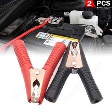 2PCS Car Battery Clamps Heavy Duty Alligator Clips Crocodile Tool 100A