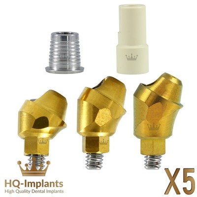 Q5 Angular 30° Multi Unit CAD/CAM Dental Prosthetic Set Int Hex 2.42mm Dentistry