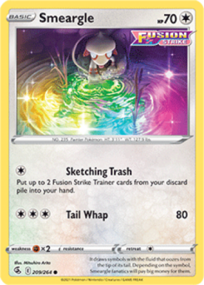 1x Smeargle 209/264 Fusion Strike Pokemon TCG Card NM | eBay