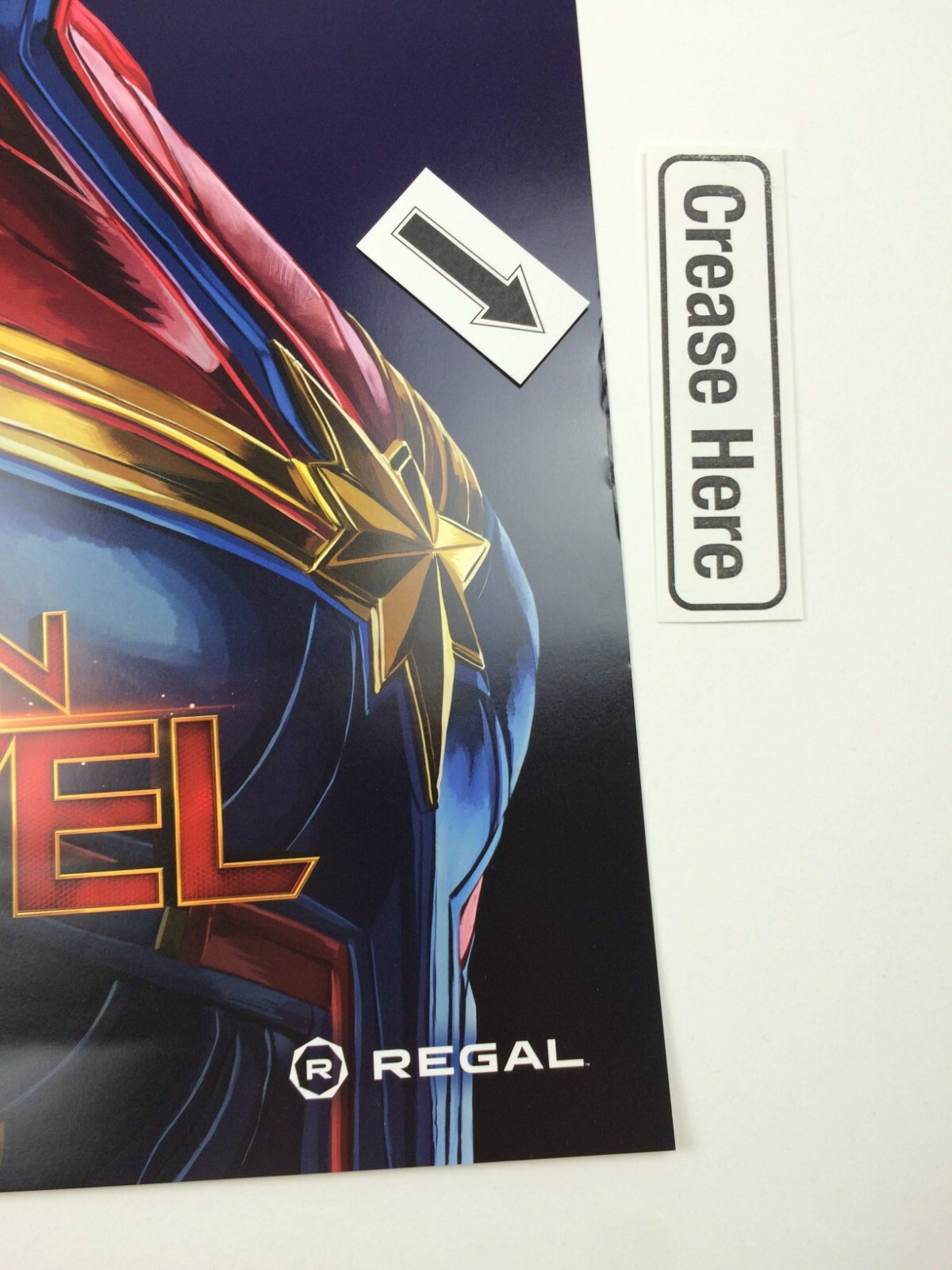 Captain Marvel 13 x 19 Poster Regal IMAX Week 2 Brie Larson Goose 2019 Very Good