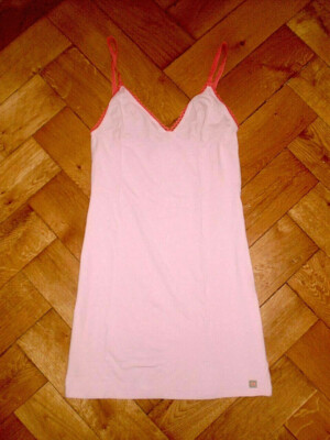 CALVIN KLEIN NACHTHEMD CK NEGLIGEE DESSOUS ROSA BLOGGER Gr. L S/M TOP!!!
