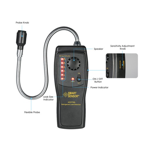 SMART SENSOR CFCs HCFCs HFCs Halogen Air Conditioning Refrigerant Gas Detector - Picture 5 of 12